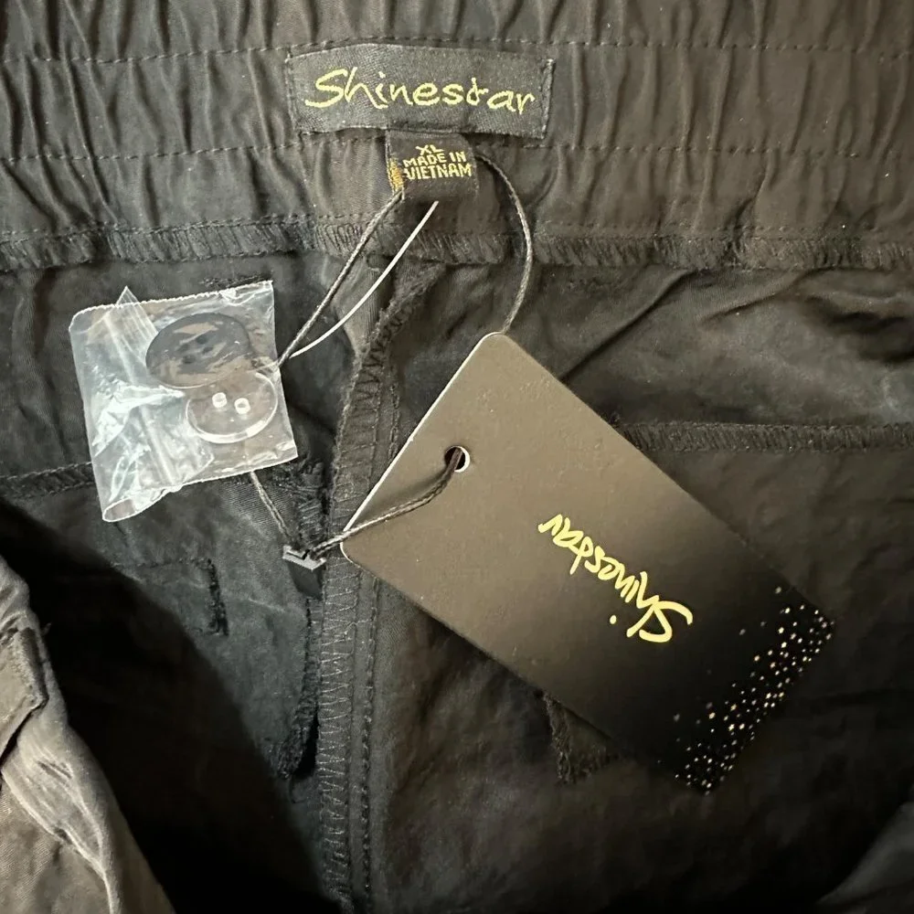 Shinestar Black‎ Polyester Button Fly Pant XL
